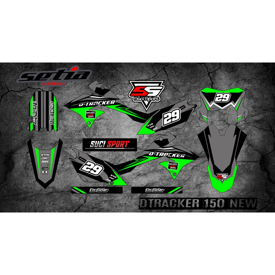 DECAL STIKER STRIPING DTRACKER 150 NEW, SE, EKSTRIM FULL BODY (CODE 2)