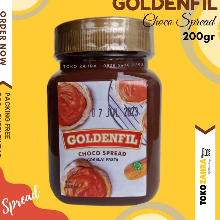

™ Goldenfil Choco Spread 200gr | Selai Coklat Tanpa Crunchy ぁ