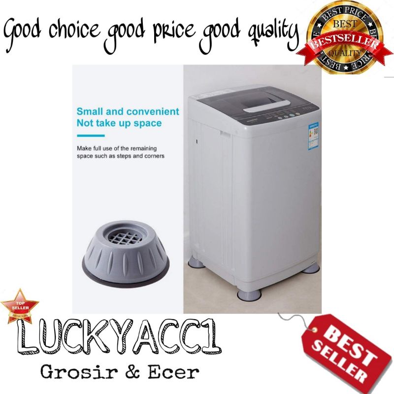 LC - Alas kaki meja peninggi kaki lemari kulkas tatakan kaki mesin cuci anti karat / bantalan pening