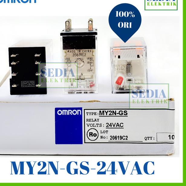 Relay Omron MY2N-GS-24VAC MY2N GS 24VAC