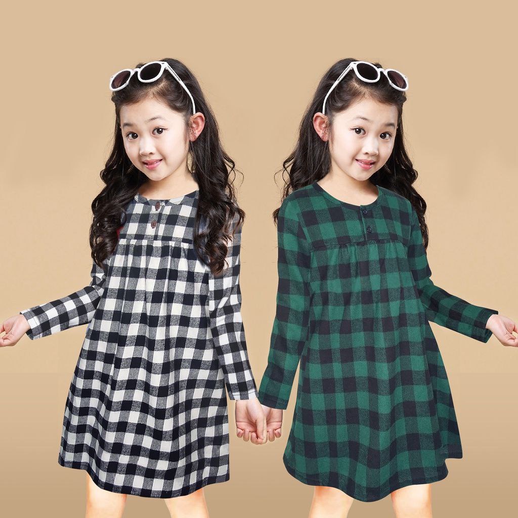 Dress Baju Anak Perempuan Cantik 1 tahun -12 tahun Dress Balita  sampai 12 tahun Anak Dress Anak Kot