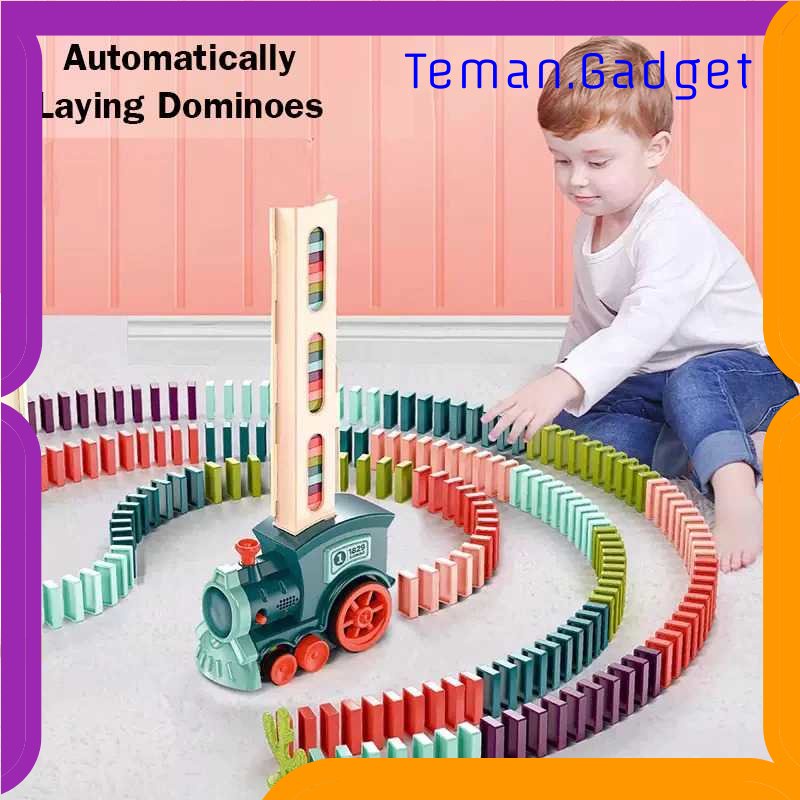 TG-MAN HISUFO Mainan Kereta Balok Domino Electric Domino Train - KT-342