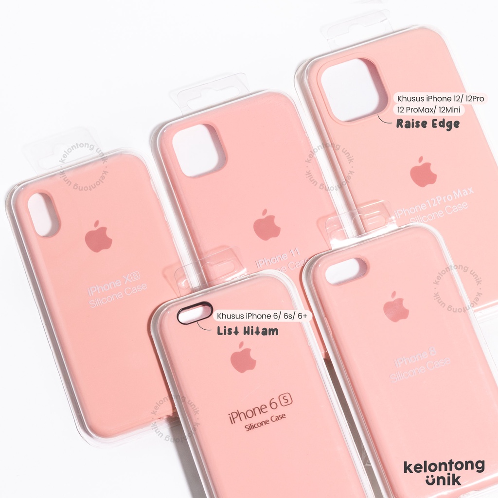 (Seri 1) For iPhone - Premium Silicone Case Full Cover