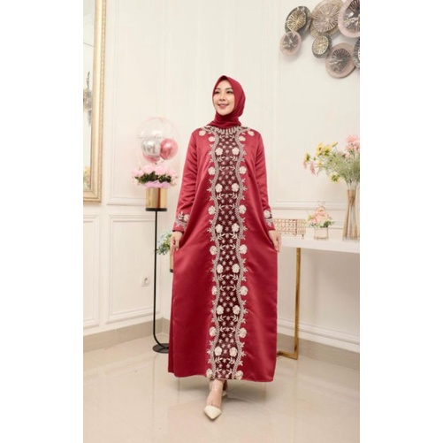 GAMIS SAHARA BORDIR // BAHAN TAVETA BRIDAL PREMIUM // BAJU WISUDA // BAJU PESTA // KEBAYA MODERN // By Pelangi Jaya