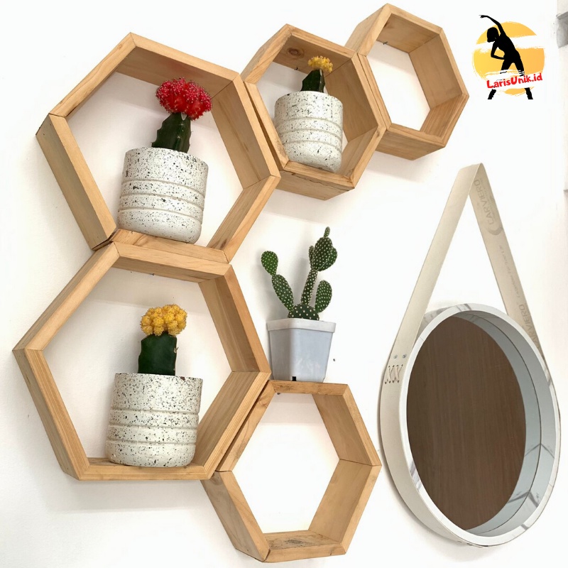 Cermin Aesthetic Estetik Kaca Bulat Bulet Bundar Gantung Dinding Motif Kayu Perlengkapan Dekorasi Rumah Penghias Hiasan Dinding Rumah Kamar Tidur Toilet WC Wastafel Mandi Gantung Hanging Mirror Miror Wall Pinterest Tali Vintage Frame Bingkai Tebal