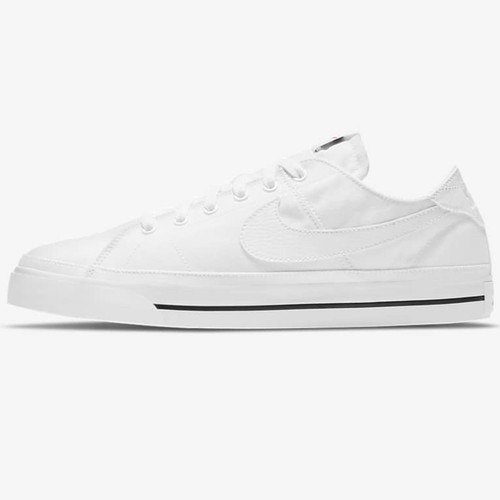 Sepatu Sneakers Pria Putih Nike Court Legacy Canvas White Murah Original