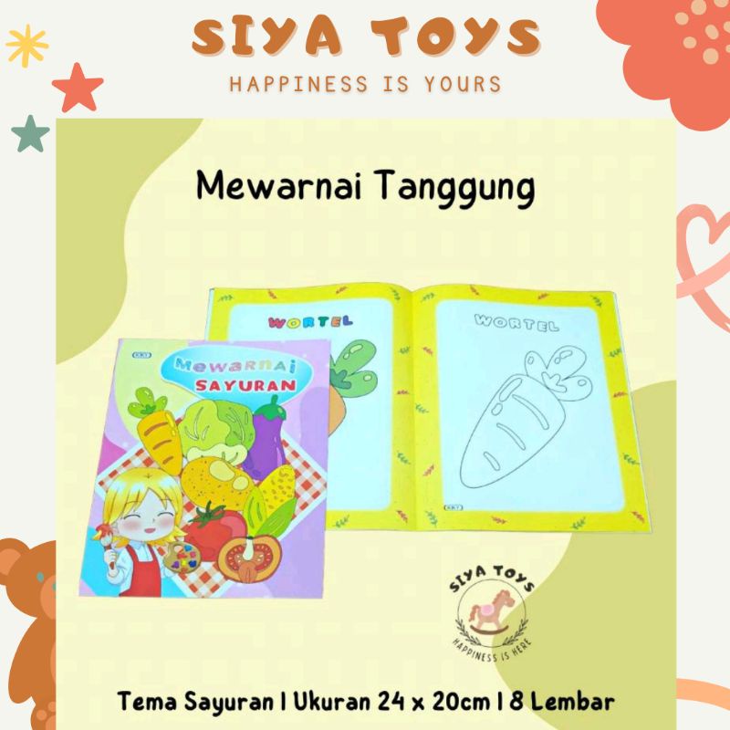 SIYA ✨ FREE BUBBLEWRAP BUKU MEWARNAI ANAK KIKY BUKU LATIHAN MEWARNAI UNTUK ANAK BUKU MEWARNAI DAN BERHITUNG ANAK BUKU LATIHAN BERHITUNG