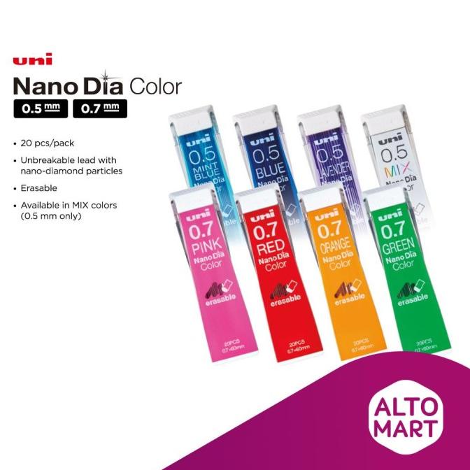 

Sale Uni Nano Dia COLOR Erasable Lead Refill 0.5 0.7 mm NanoDia Pensil /ALAT TULIS AESTHETIC/ALAT TULIS SEKOLAH/ALAT TULIS SET/ALAT TULIS LENGKAP/ALAT TULIS ANAK/ALAT TULIS LUCU