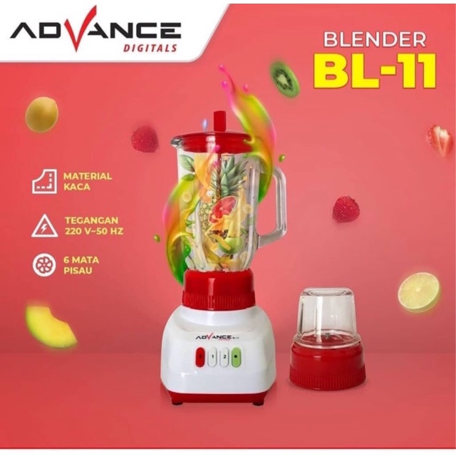 Advance Blender BL11 Blender Kaca Bumbu Dan Buah Advance BL-11