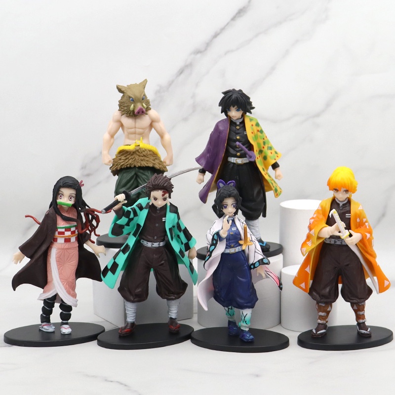 Mainan Action Figure Demon Slayer Anime Kimetsu no Yaiba Tanjirou Nezuko Inosuke