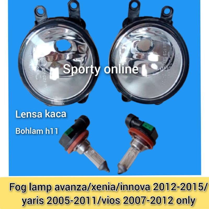 Fog Lamp Lampu Kabut Avanza Xenia yaris camry innova  - Kiri atau kanan Only