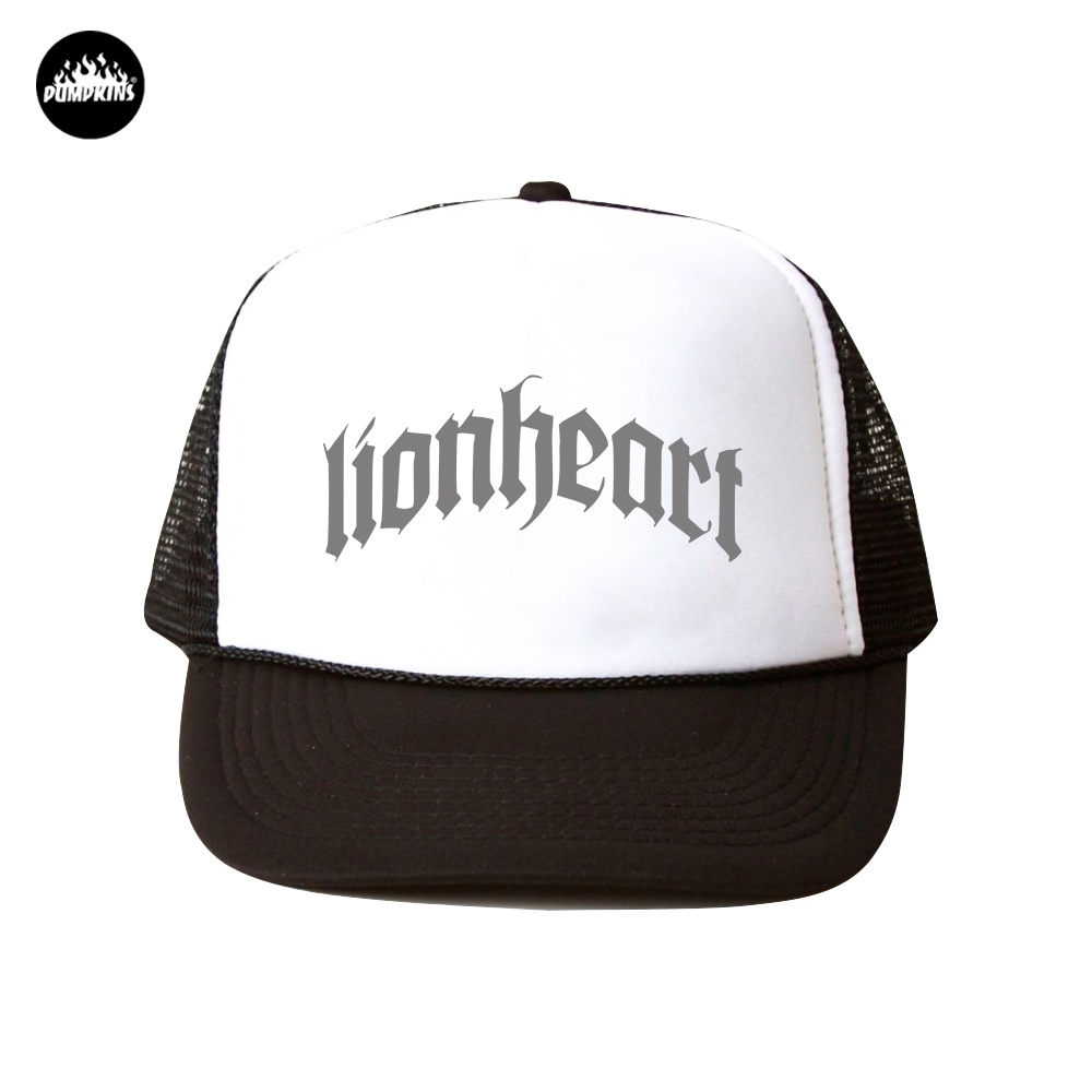 Trucker Hat Band LIONHEART Logo Topi Jaring Band Merchandise Hardcore