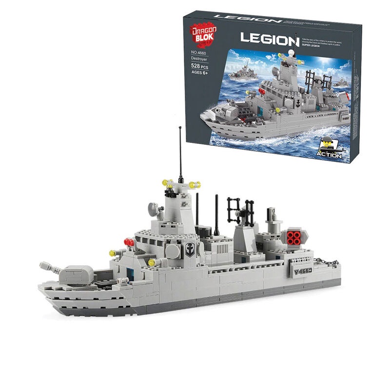 Destroyer Legion - Model Kapal Perang Building Block Puzzle Toys Nano Brick