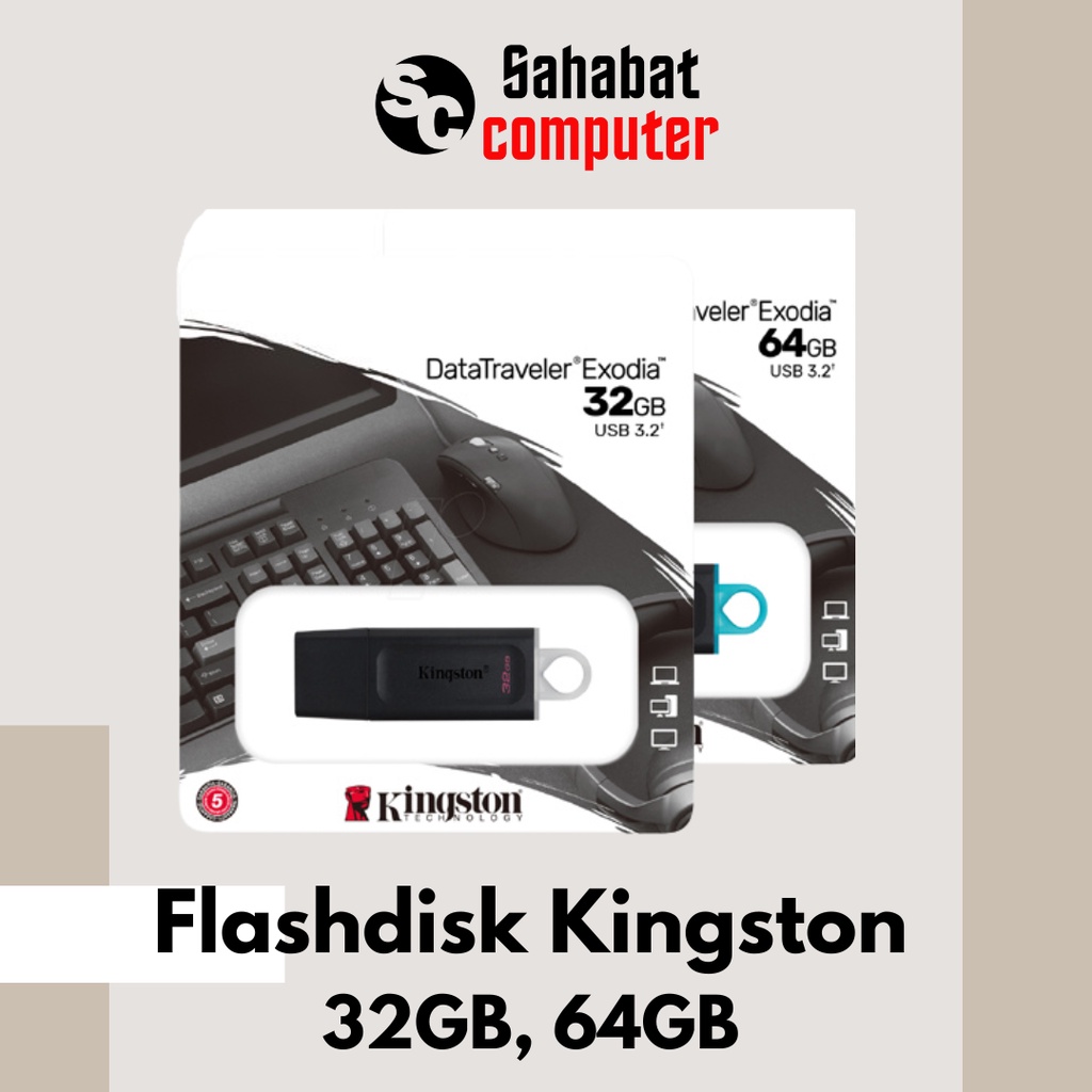 FLASHDISK KINGSTON 32GB, 64GB