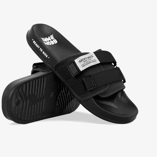 Geoff Max Official - Freddo Black | Slippers | Sandal Pria - 42
