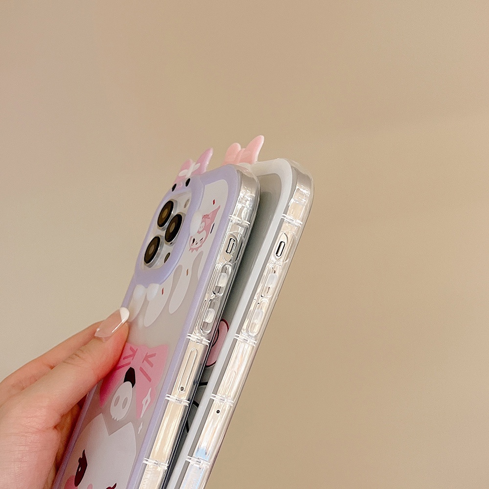 Soft Case Silikon Motif Kartun Monster Untuk iPhone 11 12 13 14 Pro Max 6s 6 Plus 7 8 Plus XR X XS Max SE 2020 2022 14 Plus