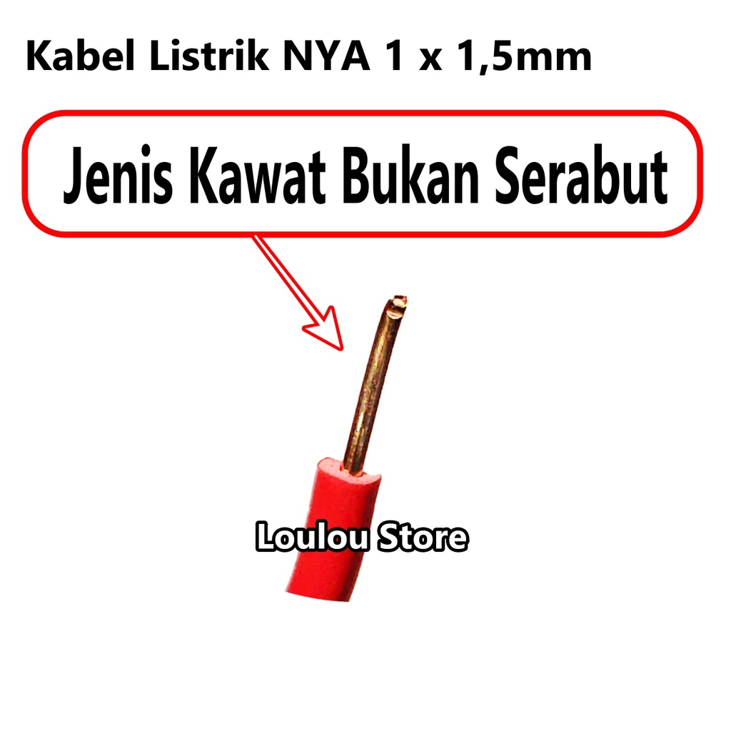 Kabel Listrik NYA 1x1.5 50 Meter 45 Meter FULL TEMBAGA SNI KOKATA SNI 1 x 1.5