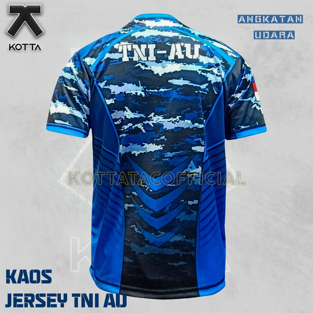 KAOS JERSEY OLAHRAGA TNI-AU FULLPRINT - KAOS DRI-FIT TNI AU