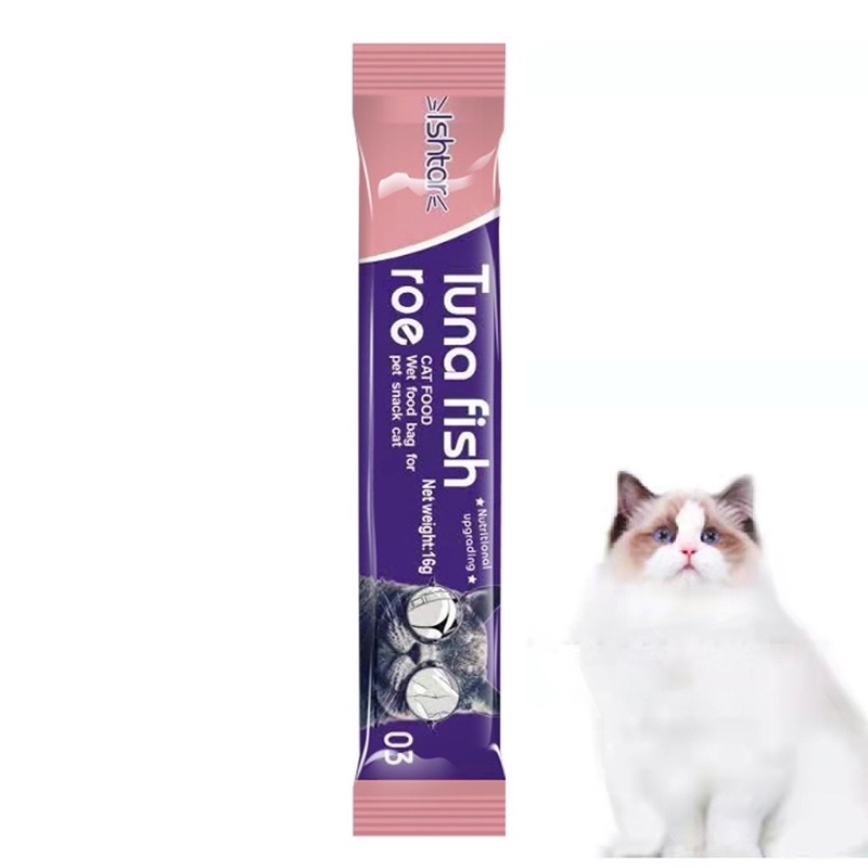 {COD MEDAN TERMURAH} LENGKAP SEMUA VARIANT Creamy Treats Snack Kucing 16g Cat Food Makanan Kucing ISHTAR 16 Gram Sehat Bergizi Bernutrisi Strip Cemilan Meo Meow Meong CAT STRIP Treat Hewan Peliharaan