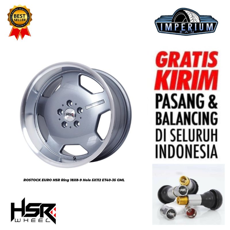 Velg Pelak Mobil Hsr Rostock Ring 18 Pcd 5x112 Free Ongkir