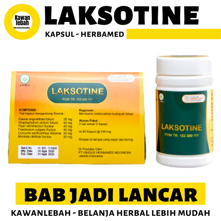 Herbal Pencahar Herbamed Laksotine Pelancar BAB Sembelit