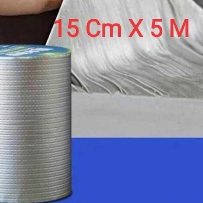 

Lakban Anti Bocor Alumunium foil Tape Perekat Super kuat 15 cm x 5 M