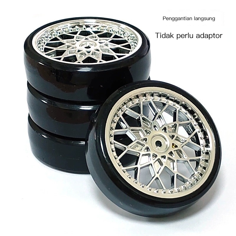 Pelek WPL D12 dengan suku cadang pengganti roda ban untuk mobil rc WPL D12