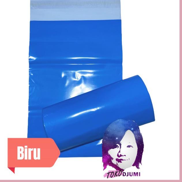 

100 PCS 32x45 cm Plastik Packing / Polymailer / Bungkus Online - Biru