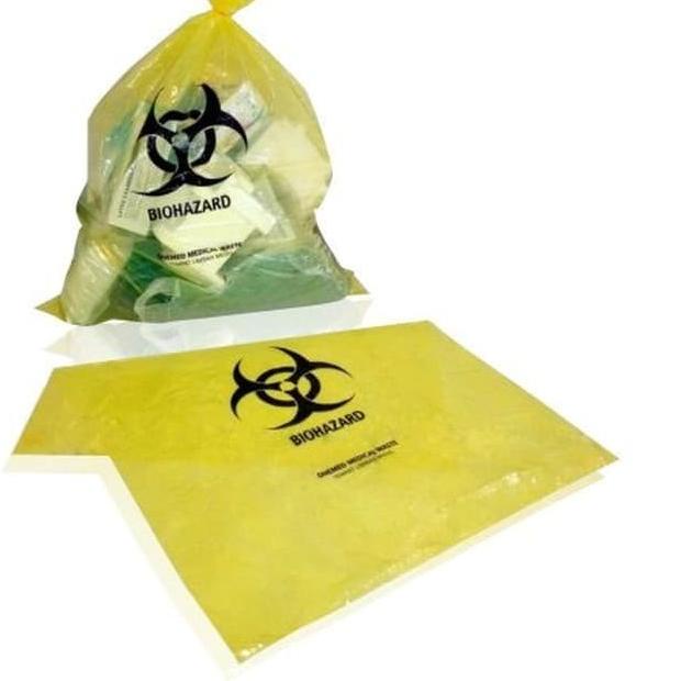 

Kantong Plastik BioHazard 60x80cm pak isi 50