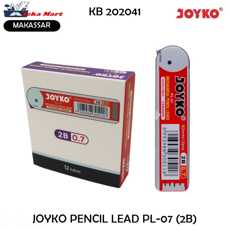 

[BOX/12PCS] JOYKO PL-07 ISI PENSIL MEKANIK / PENCIL LEAD
