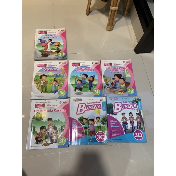 PRELOVED BUKU ERLANGGA & BUPENA KELAS 3 SD