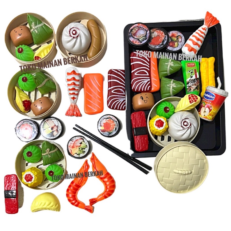 MAINAN SUSHI ANAK | MAINAN DIMSUM SET