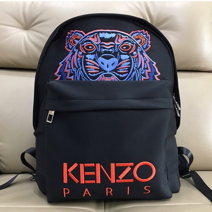 （Shopee Live）KZ9BB05-9 KZ9BB05   k-z backpack New tiger head embroidered letter embroidered nylon canvas backpack  beibao