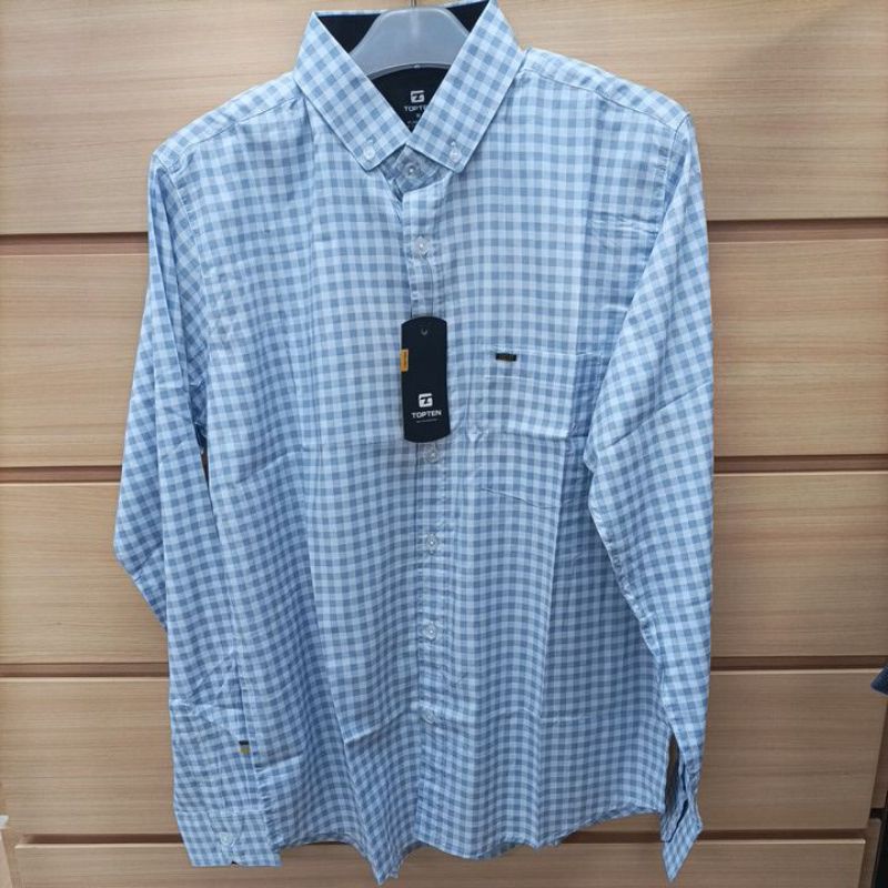 Kemeja pria/Top Ten/195/Kemeja kotak kotak