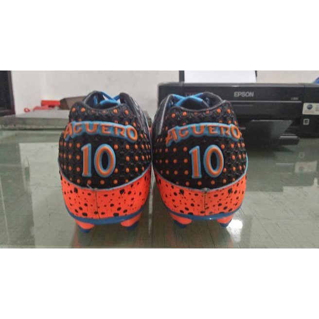 Sepatu bola FINOTTI AGUERO dijamin ORI - hijau-biru, 38