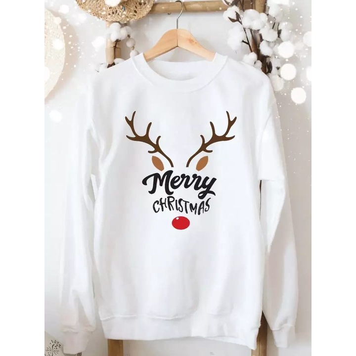 Jaket Hoodie Sweater Natal Merry Christmas Hoodie Natal Wanita Anak Dewasa Baju Sweater Natal Christmas Xmas Unisex Sweater Oversize Merry Christmas Gambar Rusa Crewneck Sweatshirt Natal Santa Claus Marry Christmas Hoodie Wanita Oversize Korean Style Xxxl