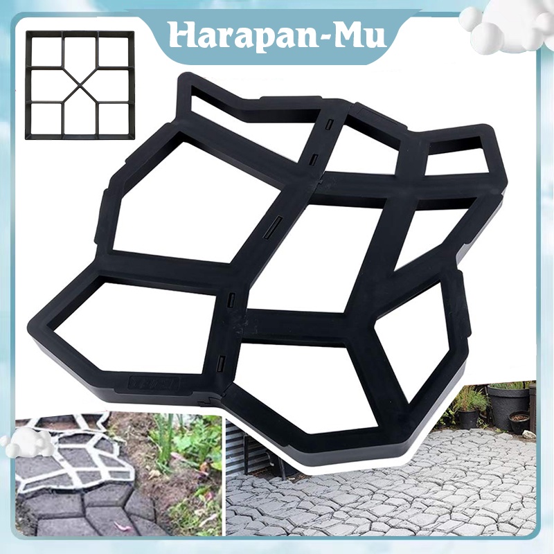 Cetakan Paving Block Plastik Cetakan Jalan Diy Paving Blok Cetakan Paving Blok Manual Cor Beton Tama