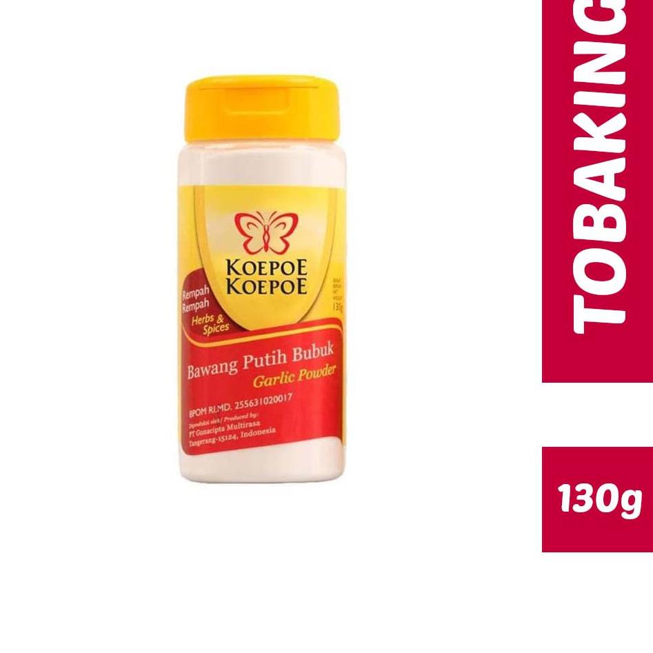 

ヒ BAWANG PUTIH BUBUK Koepoe Kupu 130gr - botol besar ➯