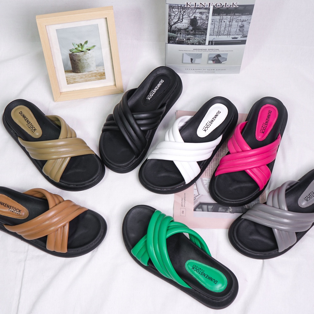 DUNKENSTOCK TYPE TIGGO Sandal wedges wanita casual sendal cewek kekinian