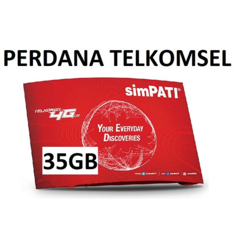 KARTU PERDANA KUOTA TELKOMSEL 35GB UNLIMITED MAX