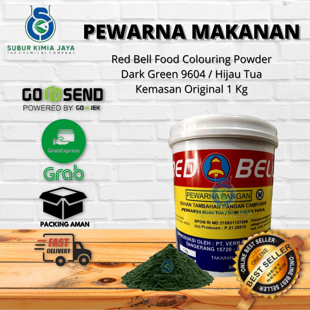 

Pewarna Makanan Red Hijau Tua 9604 / Dark Green Powder 1 KG Premium