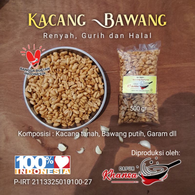 

Kacang Goreng Bawang 500 gram