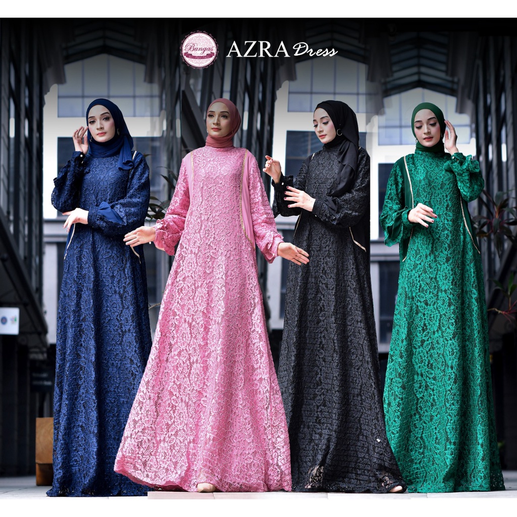 BUNGAS AZRA DRESS BRUKAT BY BUNGAS FASHION