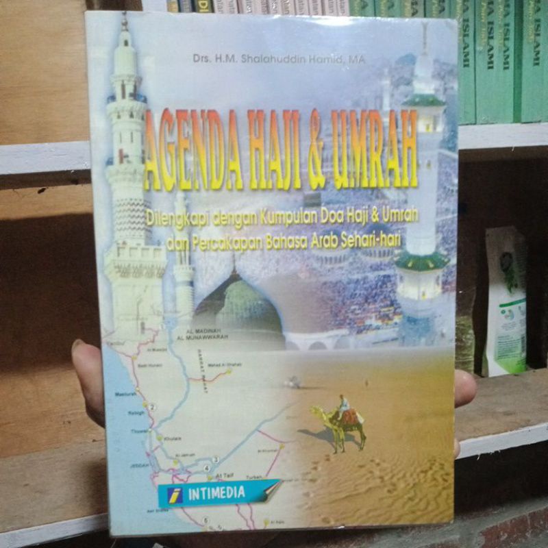 Buku agenda haji dan umtoh dilengkapi dengan kumpulan doa hajidan umrah dan percakapan bahasa arab s