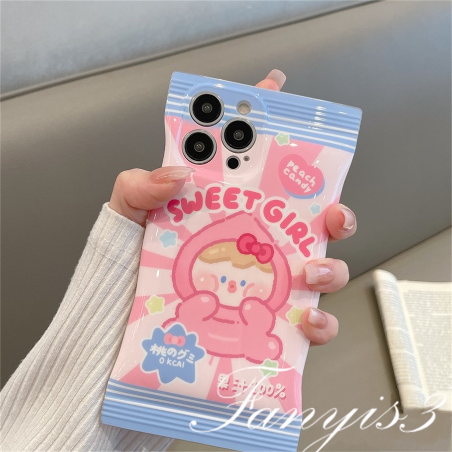 Redmi Note 11 Pro+ 11s 11 10s 10 9s 9 8 Pro Redmi 10C 10A 10 9 9A 9C 9T Poco X4Pro X3 Pro X3NFC M4 Mi 11 12 Lite 12T 10T 11TPro Soft Case Motif Gadis Permen Untuk Cover Penutup Mesin Cuci