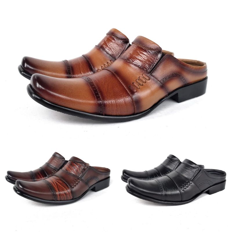 Sandal Kulit Pria Sepatu Sendal Kulit Pria Sepatu Sendal Selop Kulit