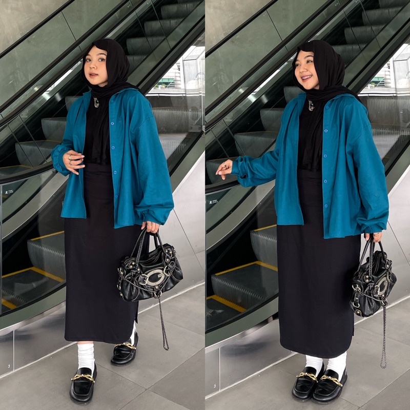 Kemeja Polos Oversize