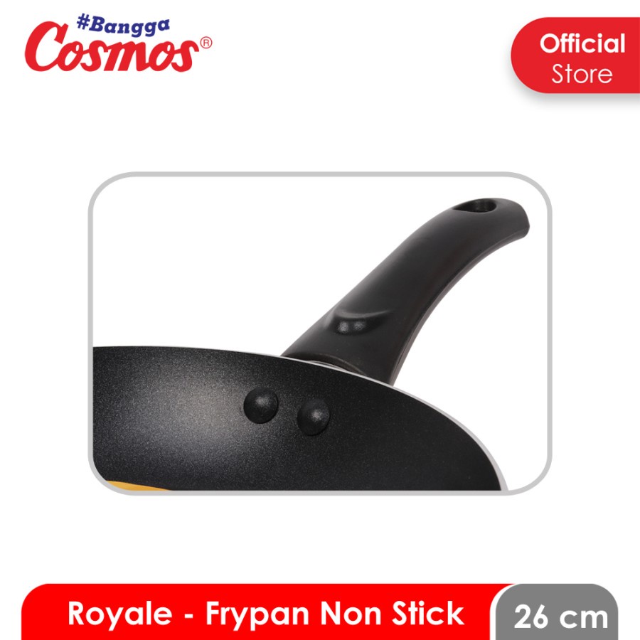 Frypan Cosmos CFP 22cm Ceraflon ROYALE Teflon Wajan Anti Lengket Royal Fry Pan Non Stick CFP R