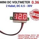 0.36" 0.36inch inch voltmeter volt meter red