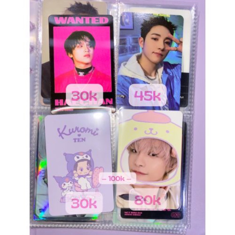 trading card sanrio b ver unsealed yang yang ten renjun haechan glitch mode